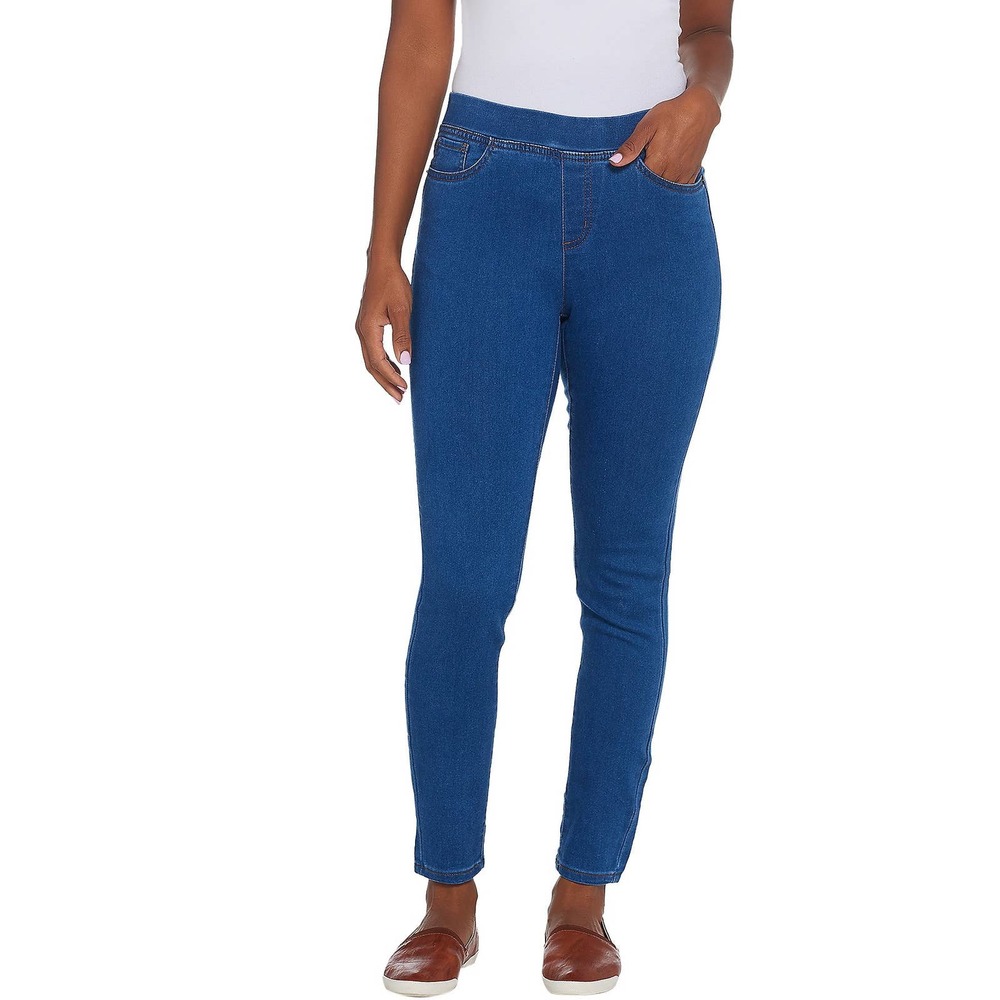 DENIM & CO Skinny Ankle Jeans